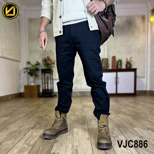 VIRJEANS (VJC886) Stretchable Cotton Pant For Men-Back - Image 3