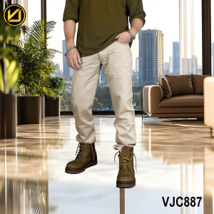 VIRJEANS (VJC887) Cotton Pant For Men-Cream