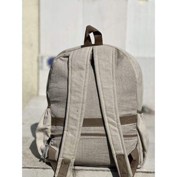 Premium Hemp Backpack – Eco-Friendly & Durable | Hemp Backpack For Men - Image 3