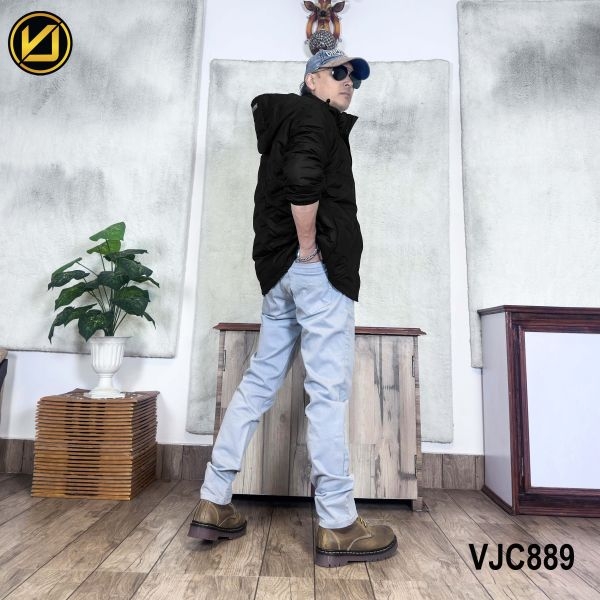 VIRJEANS (VJC889) Dawn Ultra Light Jacket For Men- Black - Image 3