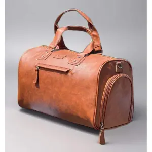 Super Stylish Duffel Bag For Traveling|Pu Leather Side-bag For Men |Perfect For A Weekend Getaway Or Hitting The Gym