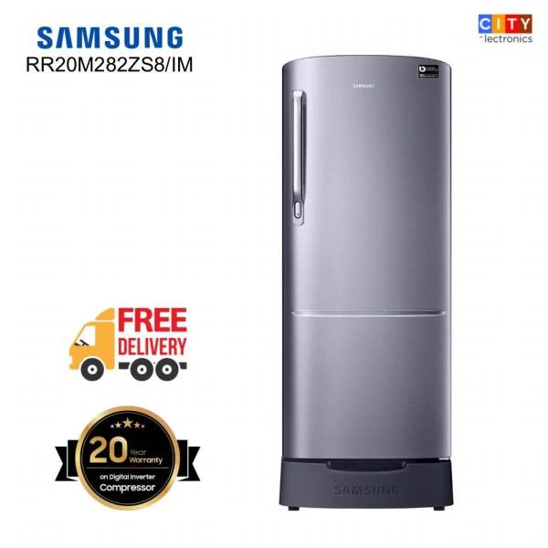 SAMSUNG RR20M282ZS8/IM 192 Litres Direct Cooling Digital Inverter Single Door Refrigerator With Base Stand Drawer - Image 2