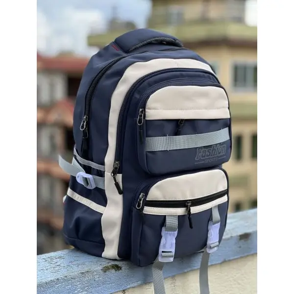 Trendy Nylon Backpack for Women – Large Capacity Shoulder Bag for School, College & Office - Image 5