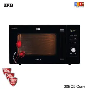 IFB 30BC5 Conv - 30 Litres Convection Microwave  Oil Free Cooking | Auto Cook Menus | Fermentation | Yoghurt