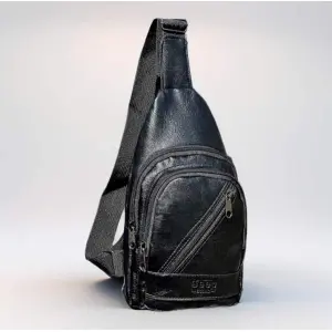 Crossbody Bag For Unisex |Fashion Premium Leather Crossbody Bag With Zippered