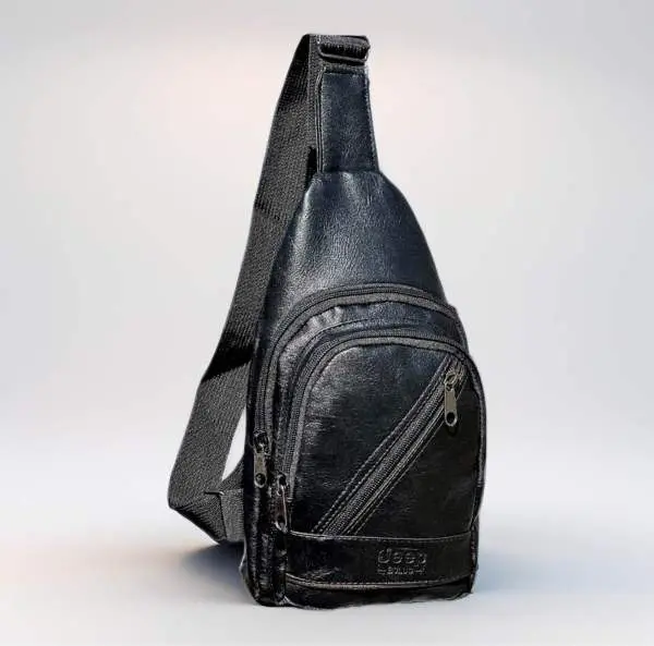 Crossbody Bag For Unisex |Fashion Premium Leather Crossbody Bag With Zippered