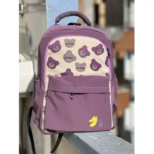Cute Bear Backpack | School Bag for Kids, Girls & Boys | Lightweight, Stylish & Spacious
