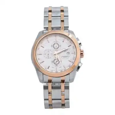 Tissot Silver Color Quartz Steel Chronograph Casual Watch For Men