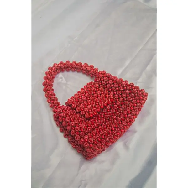 Pearl Beaded Handbag - Image 2
