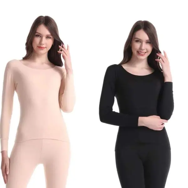 Long Thermal Underwear for Women, High Elasticity, Seamless, Antibacterial Intimates, Sexy Ladies Clothes, Warm, Winter - Image 2