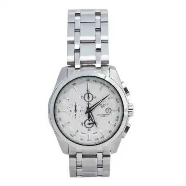 Tissot Silver Color Quartz Steel Chronograph Casual Watch For Men - Image 3