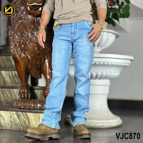 VIRJEANS (VJC870) Baggy Denim Jeans Pant For Men- Light Blue - Image 3