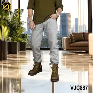 VIRJEANS (VJC887) Cotton Pant For Men-Grey