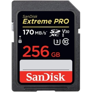 SanDisk Extreme PRO 256GB SDXC Memory Card V30 (170MB/s)
