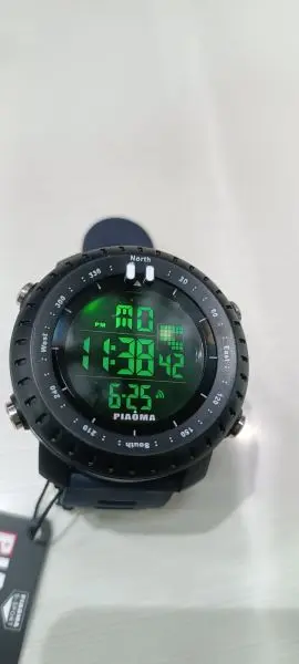 Big Display Digital Rubber Strap Sports Watch For Men - Black | Fashion Big Display Sports Watch For Men