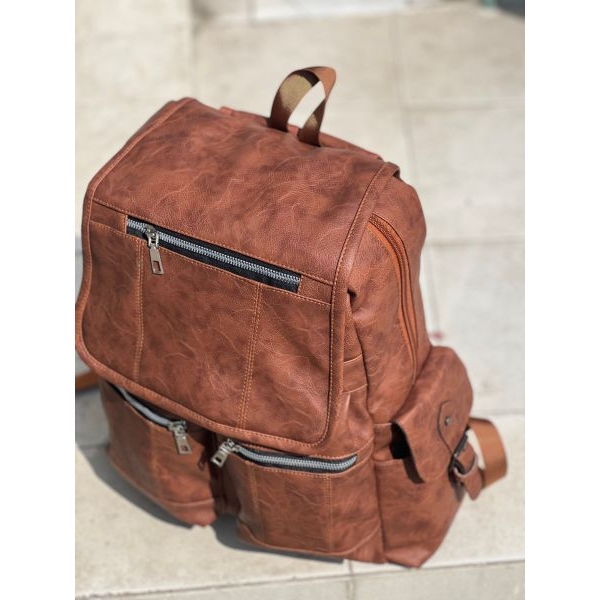 Perfect Casual PU Leather Backpack for Men | Student Backpack | Travel Bags for Men | - Image 4