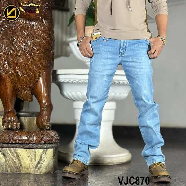 VIRJEANS (VJC870) Baggy Denim Jeans Pant For Men- Light Blue - Image 2