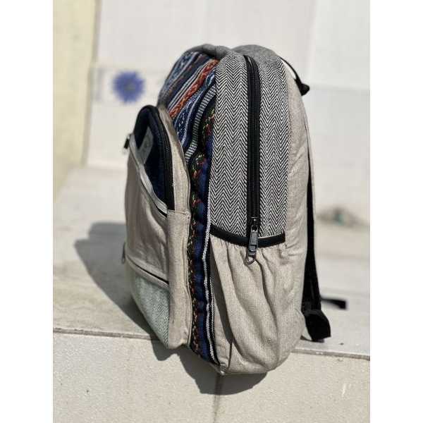 Hemp MultiPurpose Comfortable Unisex Backpack For Casual Travelling and College - Image 4