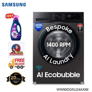 SAMSUNG WW90DG5U24AXIM 9 Kg Washing Machine With AI Eco Bubble WiFi Embedded & Smart Thing Connectivity
