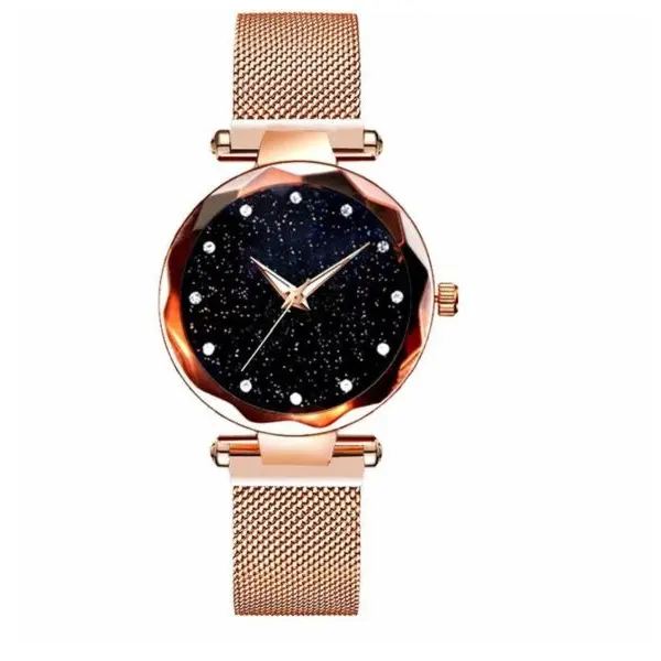 Magnetic Starry Sky Clock Fashion Diamond Quartz Wrist Watch For Women - Fashion Casual Watch For Women - Image 3
