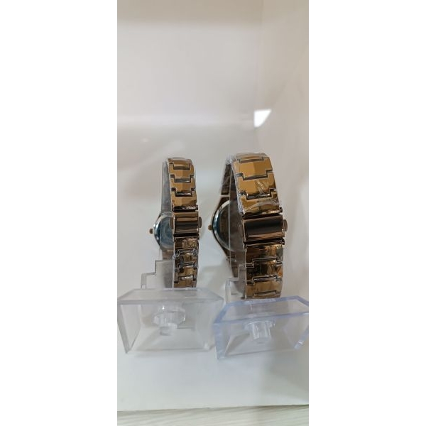 Gold Rose Chain Strapped Couple Watch | Valentine Special - Image 2