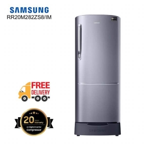 SAMSUNG RR20M282ZS8/IM 192 Litres Direct Cooling Digital Inverter Single Door Refrigerator With Base Stand Drawer