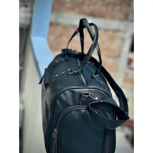 Super Stylish Duffel Bag For Traveling|Pu Leather Side-bag For Men |Perfect For A Weekend Getaway Or Hitting The Gym - Image 4