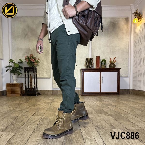 VIRJEANS (VJC886) Stretchable Cotton Pant For Men-Green - Image 2
