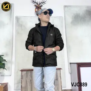 VIRJEANS (VJC889) Dawn Ultra Light Jacket For Men- Black
