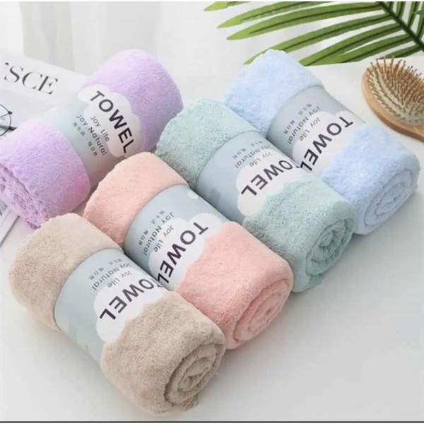 Pack Of 2 Coral Velvet Soft Face Hand Towel - Image 5