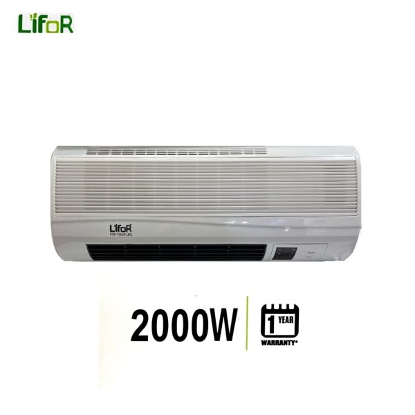 LIFOR LIF-FH20C 2000 Watts Wall Mounted Fan Heater With Timer & Remote - Image 3