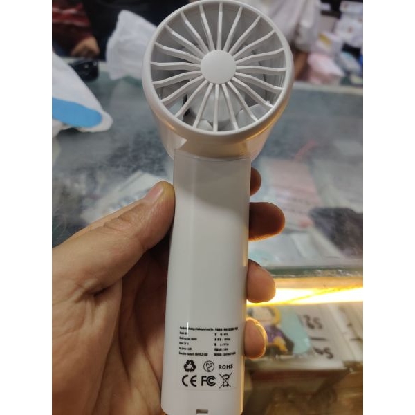 Portable Handheld Mini Fan With Longer Battery Backup ,Digital Display UpTo 120 Speed - Image 2