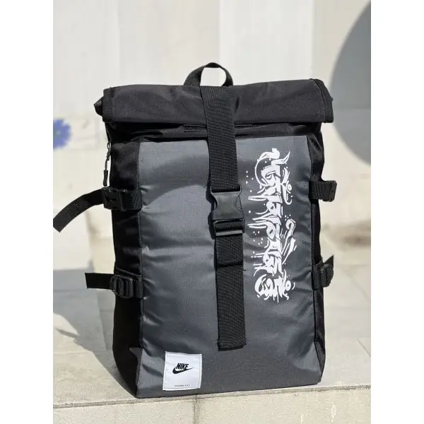 Black Roll Ghost Bagpack With Large Space For Travel/Office Purpose - Image 2
