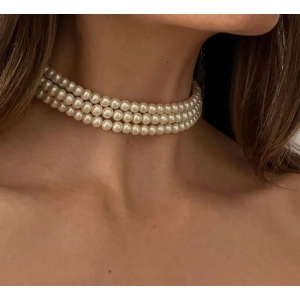 Three layer Pearl Choker