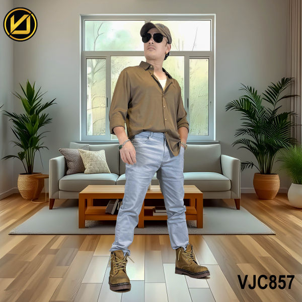 VIRJEANS (VJC857) Stretchable Cotton Jeans Pant For Men-Blue - Image 3