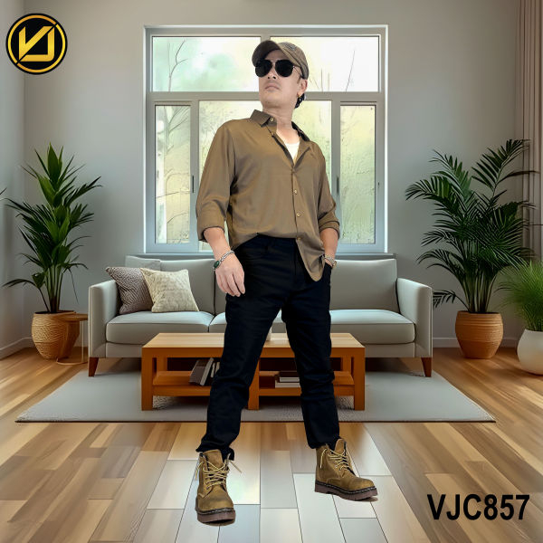 VIRJEANS (VJC857) Stretchable Cotton Jeans Pant For Men-Black - Image 5
