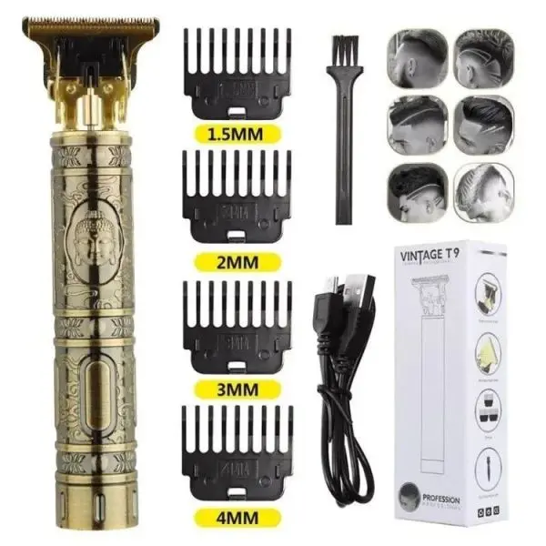 Vintage T9 Electric Hair Clipper Professional Hair Trimmer For Men