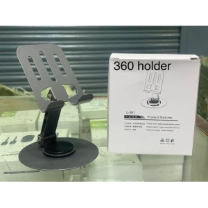 Mobile Phone stand for Desk/Bed, 360 Degree Rotating, adjustable Foldable Cell Phone Holder, Aluminum Office Desk