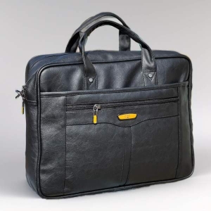 Men's Office Bag Briefcase Bag File Bag Laptop Bag Travel Document Bag PU leather Side Bag