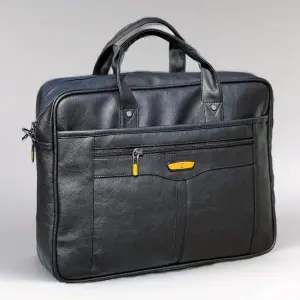 Men's Office Bag Briefcase Bag File Bag Laptop Bag Travel Document Bag PU leather Side Bag