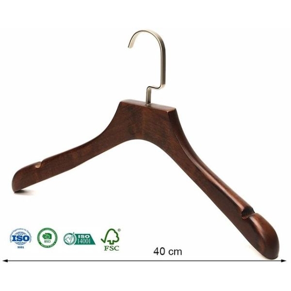 Pack Of 3 Wooden Luxury Hanger |Solid Wood Shirt Hangers,Dress Coat Jacket Clothes Hangers,with Extra Smooth Finish - Image 5