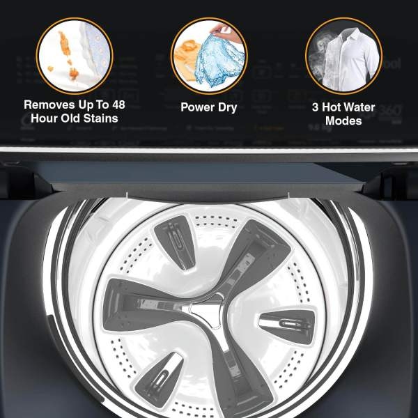 WhirlpooI 8 Kg Top Load Washing Machine With Hot Wash Inbuilt Heater 360° Bloomwash - Image 4