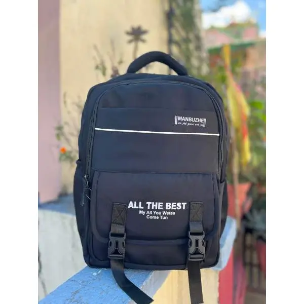 Backpack Student School Bag Female Korean Version high School College Student Backpack Trendy Casual Couple Large Capacity Solid Color Multi-Pocket Backpack Male - Image 5