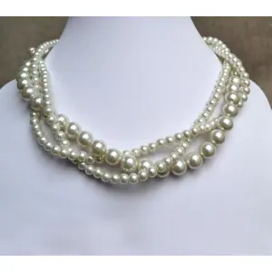 Pearl Beaded Adjustable Choker