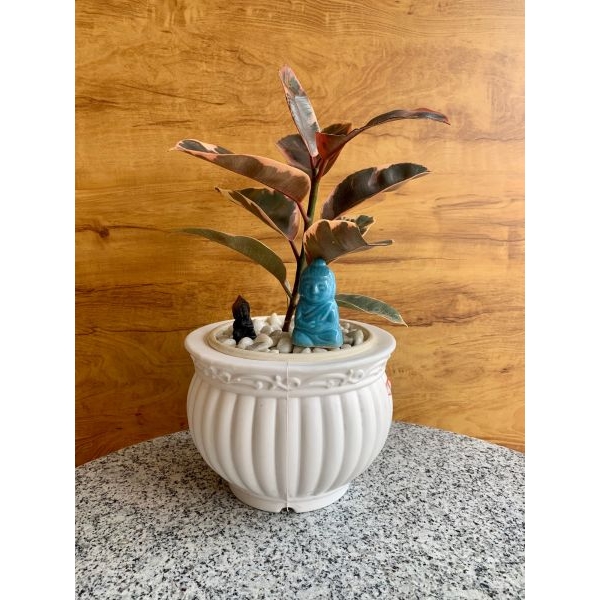 Kanha Matki 8 Inch Flower Pot For Indoor Outdoor Garden - Image 2
