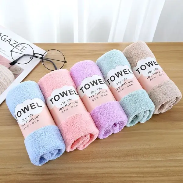 Coral Velvet Soft Face Hand Towel (1 piece) - Image 3