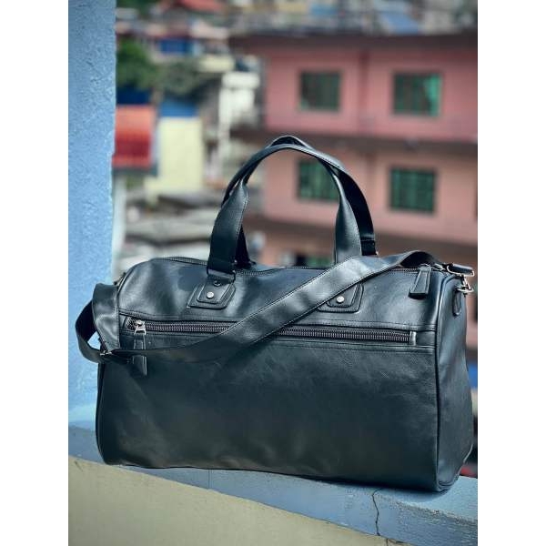 Super Stylish Duffel Bag For Traveling|Pu Leather Side-bag For Men |Perfect For A Weekend Getaway Or Hitting The Gym - Image 5