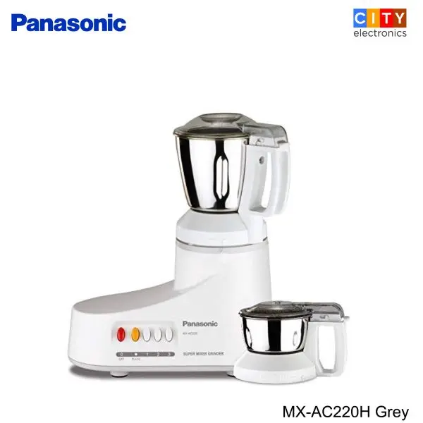 PANASONIC MX-AC220H Grey - 550 Watts 2 Jars Super Mixer Grinder With Blending Mixing & Grinding - Image 2