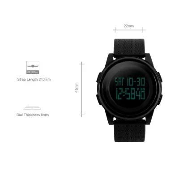 SKMEI 1299 Military Sporty Led Digital Watch For Men - Image 2
