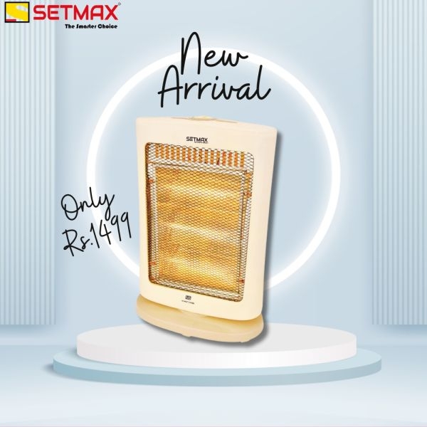 Setmax 3 Rod Electric Halogen Heater | Radiant STH101 | 1200W | Oscillation - Image 4